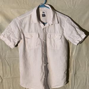 old navy white button down